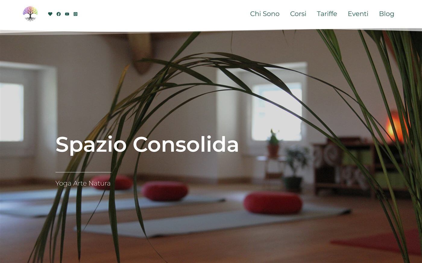 Homepage del sito di Spazio Consolida